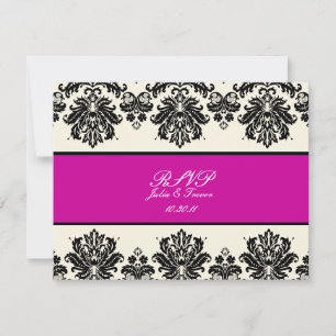 PixDezines Piqué, Damask RSVP requiere invitacione