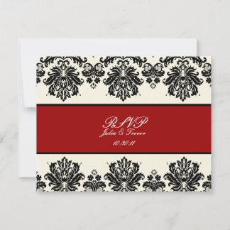 PixDezines Piqué, Damask RSVP requiere invitacione