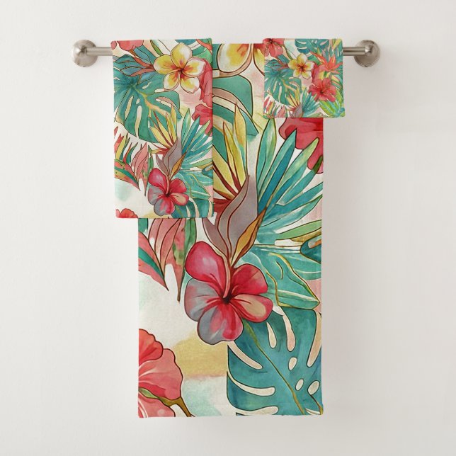 PixDezines Retro Hyper H2 Hawái Floral Follaje (In situ)