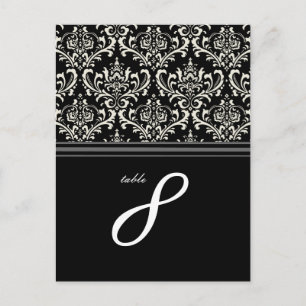 PixDezines Rossi Damask, tarjetas de mesa no.