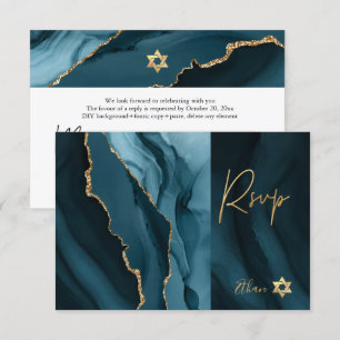 PixDezines RSVP acuarela Agata Bar Mitzvah ✡