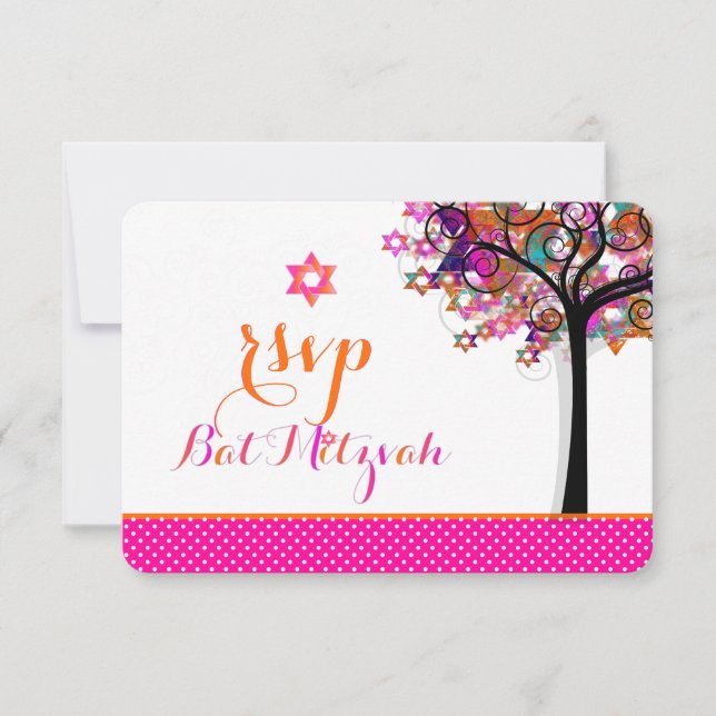 PixDezines RSVP Árbol de vida Mitzvah (Anverso)