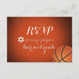 PixDezines RSVP Bar de baloncesto Mitzvah ✡