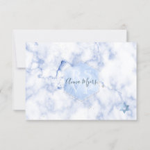 PixDezines RSVP Blue Honeycomb+Marble Mitzvah ✡