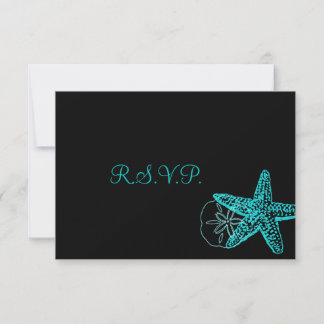 PixDezines RSVP Bodas de Estrella de Mar/Playa