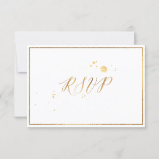 PixDezines RSVP Classic Faux Gold/DIY Color