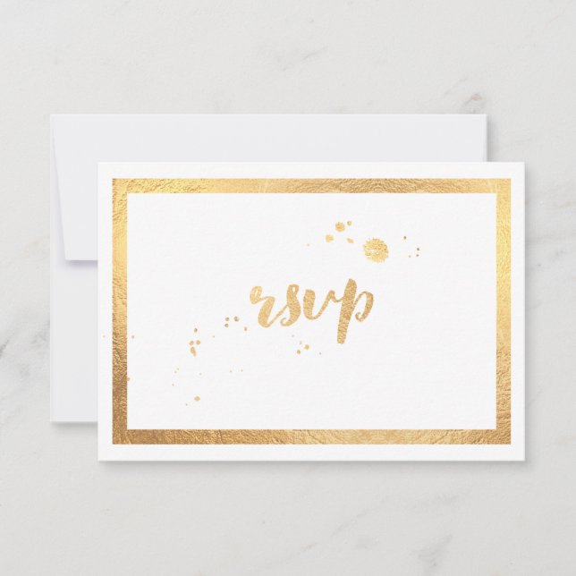 PixDezines RSVP Classic Faux Gold/DIY Color (Anverso)