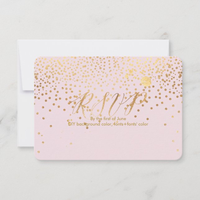 PixDezines RSVP Dazzled/Faux Gold/Rosa Quartz (Anverso)