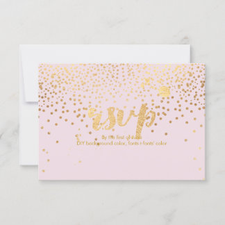 PixDezines RSVP Dazzled/Faux Gold/Rosa Quartz