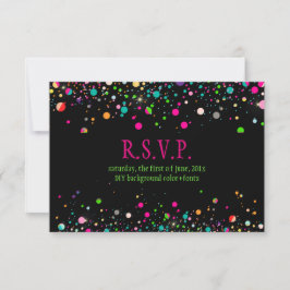 PixDezines rsvp deslumbrado/especias de neón/soire