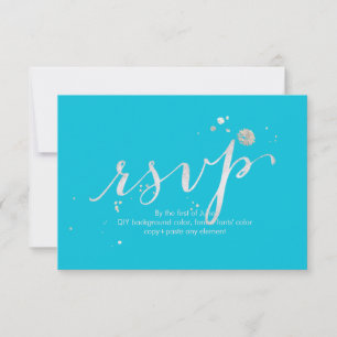 PixDezines RSVP Deslumbrante/Falso Oro Blanco