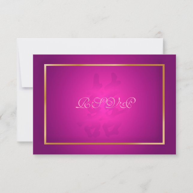 PixDezines rsvp Doble felicidad/framboise (Anverso)