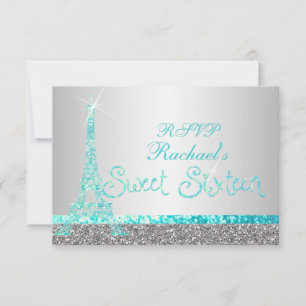 PixDezines rsvp faux purpurina eiffel/dulce diecis