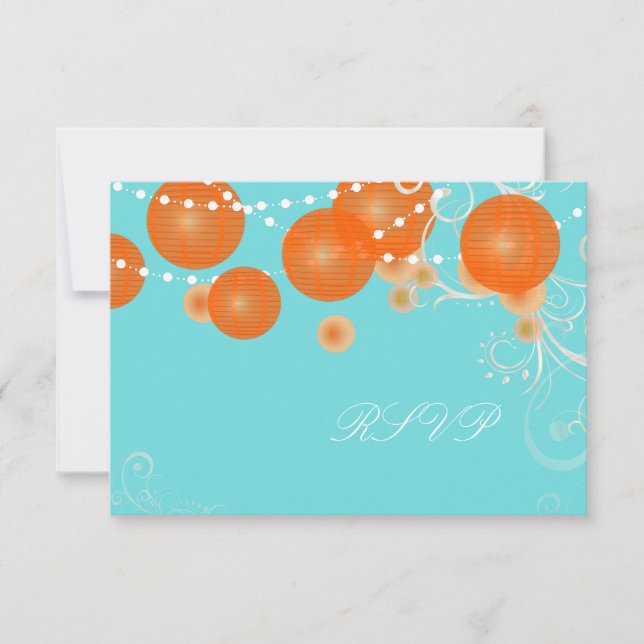 PixDezines rsvp fondo diy + linternas naranjas (Anverso)