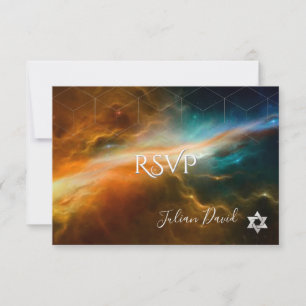 PixDezines RSVP Galaxia Bar Mitzvah ✡