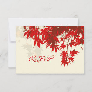 PixDezines rsvp Hojas de arce rojas/caída