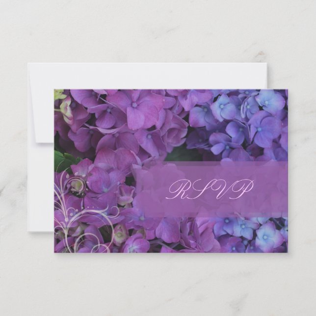 PixDezines RSVP Hydrangea, azul (Anverso)
