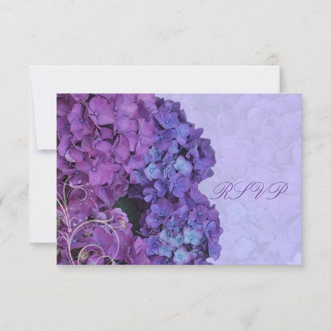 PixDezines RSVP Hydrangea, azul (Anverso)
