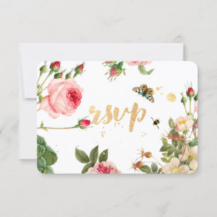 PixDezines RSVP Jardín/Rosas en Capullo/peonias/Re