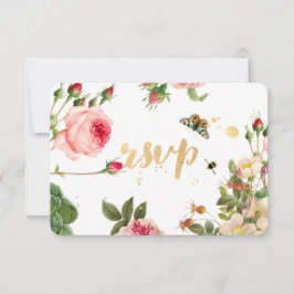 PixDezines RSVP Jardín/Rosas en Capullo/peonias/Re