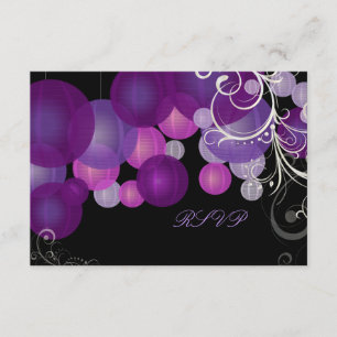 PixDezines rsvp linternas púrpura/ciruela/lilac