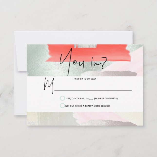 PixDezines RSVP Mist de coral vivo (Anverso)