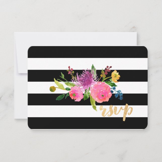 PixDezines rsvp mitzvah/DIYstripes/floral (Anverso)