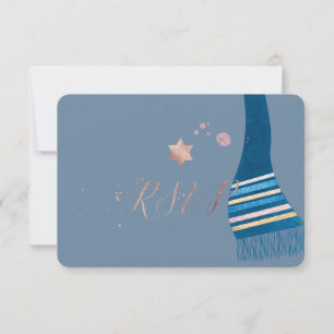 PixDezines rsvp mitzvah/Tallit Azul Teñido