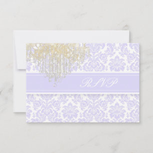 PixDezines rsvp moiré damask+Chandelier/púrpura