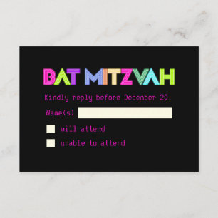 PixDezines Rsvp Neon Lights/Vegas Style/Mitzvah