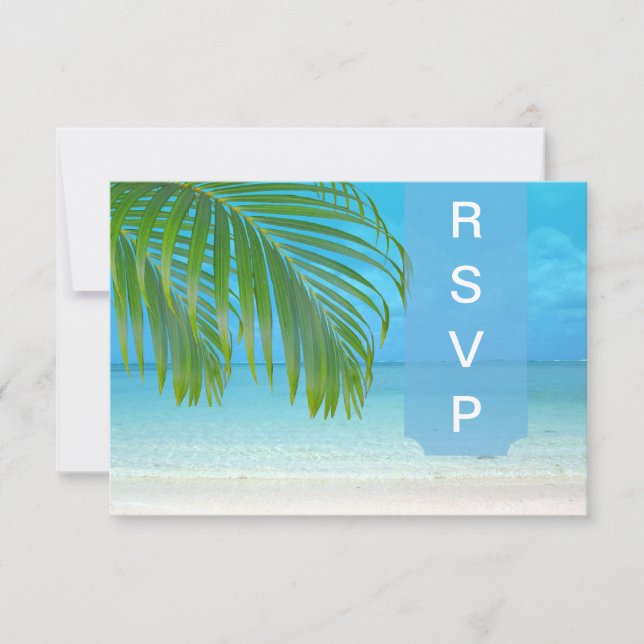 PixDezines rsvp Palm fronds/playa (Anverso)