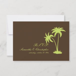PixDezines rsvp Palmas gemelas, Chocolate+Kiwi
