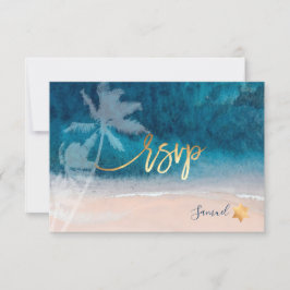 PixDezines RSVP Palmeras de Playa Bar Mitzvah