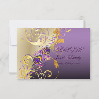 PixDezines rsvp Peacock , Filigree+swirls/DIY text