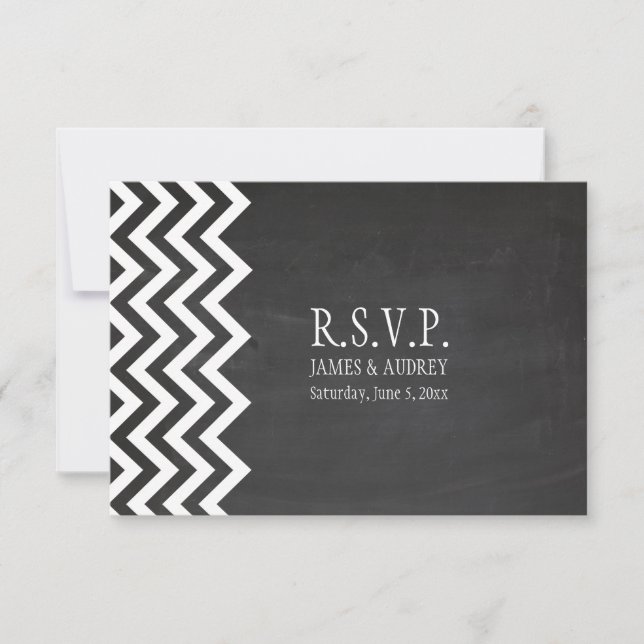 PixDezines rsvp pizarra+chevron (Anverso)
