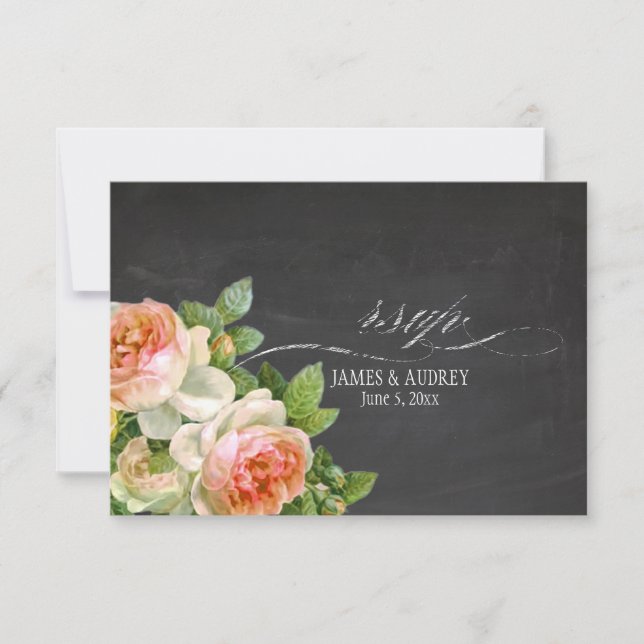 PixDezines rsvp pizarra+rosas vintage+remolinos (Anverso)