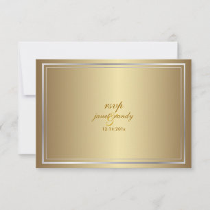 PixDezines rsvp plantilla/faux metálico