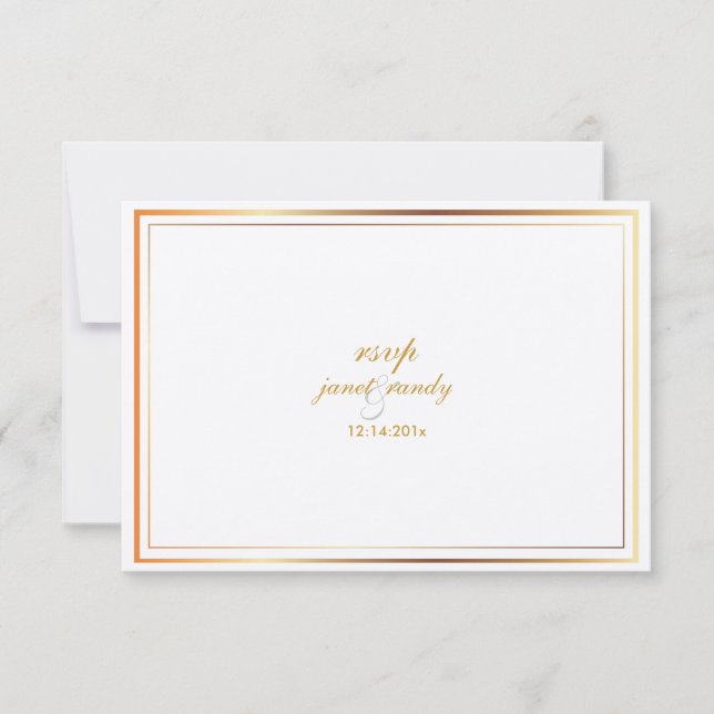 PixDezines rsvp plantilla/plata+oro falso (Anverso)