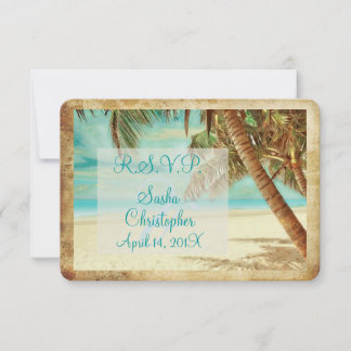 PixDezines rsvp playa vintage, paraíso tropical