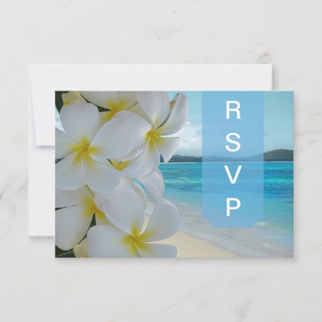 PixDezines RSVP PLUMERIA LEI/BEACH (Anverso)