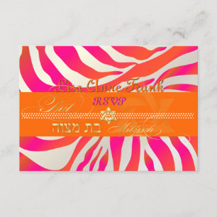 PixDezines rsvp Rosa Caliente+Naranja Cebra, Bat M