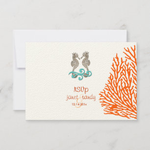 PixDezines rsvp Seahorse, fiesta de playa