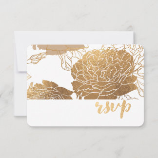 PixDezines RSVP Toile Rosas/Faux Gold