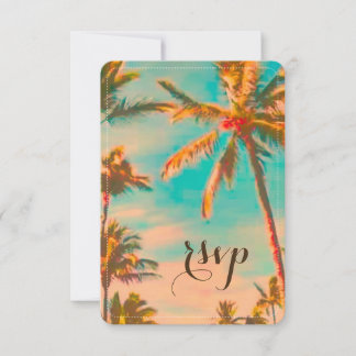 PixDezines rsvp vintage hawaiian beach/cobalt