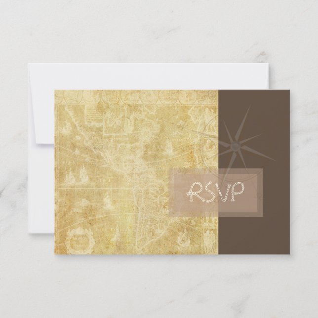 PixDezines rsvp Vintage Nautical Map+compass (Anverso)