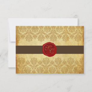 PixDezines rsvp Vintage+Pique Lace Damask+Wax Seúl