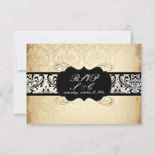 PixDezines rsvp Vintage Rossi Damask, Champagne