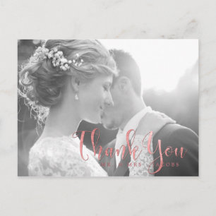 PixDezines Tarjeta de agradecimiento de boda/Letra