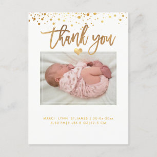 PixDezines Tarjeta de agradecimiento para Baby Sho