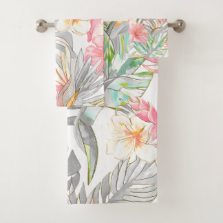 PixDezines Vintage Pastel H2 Hawái Floral Follaje